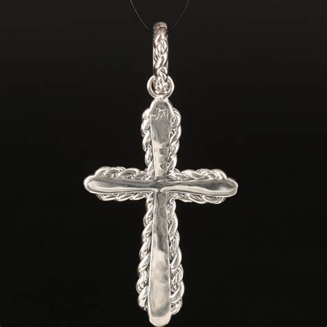 John Hardy Jai Cross Enhancer Pendant In Sterling Ebth