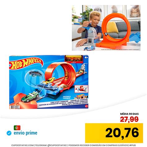 Hot Wheels Campeonato De Loopings Pista De Carros De Brinquedo Lan Ador Ve Culo