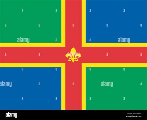 Flag of the county of Lincolnshire Stock Photo - Alamy