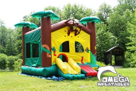 Bounce Houses With Slide Omega Inflatables Factory