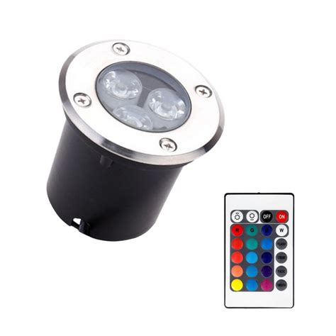 Dc12v 9 W Led Rgb 지 하 빛 갑판 램프 야외 Ip67 묻혀 Recessed 바닥 조명 따뜻한 차가운 흰색 원격