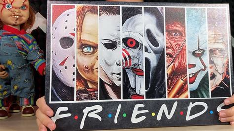 Horror Friends Chucky Freddy Jason Jigsaw Ghostface Michael