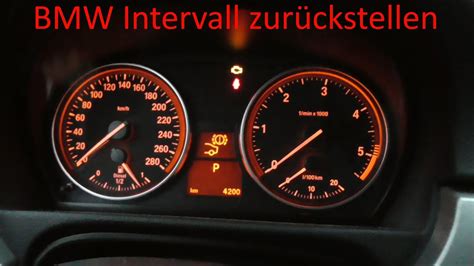 Bmw Service Intervall Zur Ckstellen Youtube