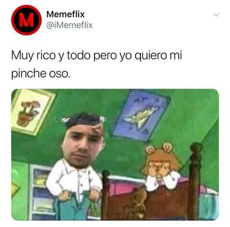 Memeflix IMemeflix Muy Rico Y Todo Pero Yo Quiero Mi Pinche Oso