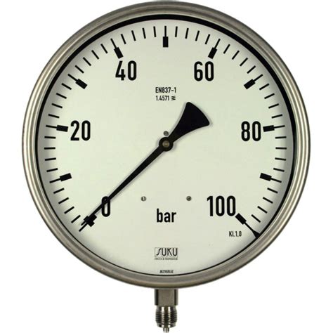 Type 6330 Bourdon Tube Pressure Gauge NS250 All Stainless Steel