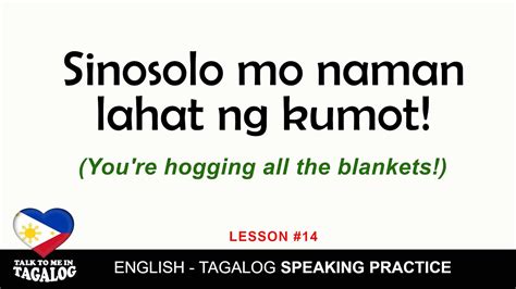 Tagalog English Speaking Practice How To Speak Filipino Fluently