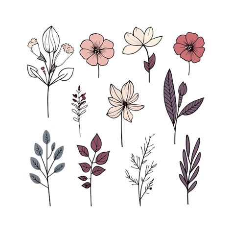 Premium Vector Spring Flower Vector Collection Colorful Floral