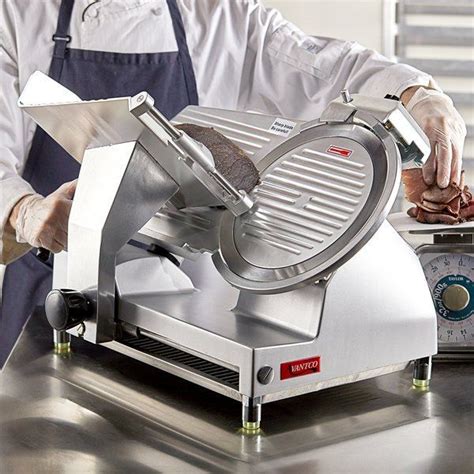 Avantco SL512 12 Manual Gravity Feed Meat Slicer 5 8 Hp Meat