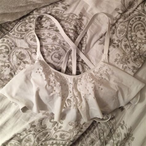 Pink Victoria S Secret Swim Strappy Flounce Bikini Top Poshmark