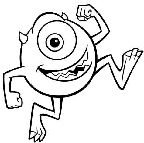 Mike Wazowski Para Colorear Imagui