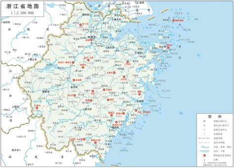 浙江地图浙江省旅游图高清版大图地图库