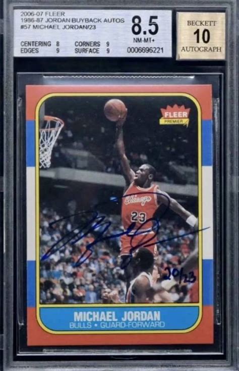 The Ultimate Michael Jordan Rookie Card The Buyback Auto Michael