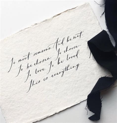 Love Quotes and Wedding Calligraphy on Vintage Paper