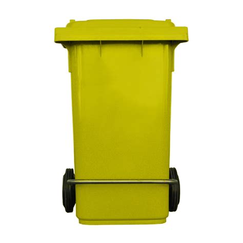 240l Industrial Wheelie Waste Bin With Lid Lifter Yellow Lifta