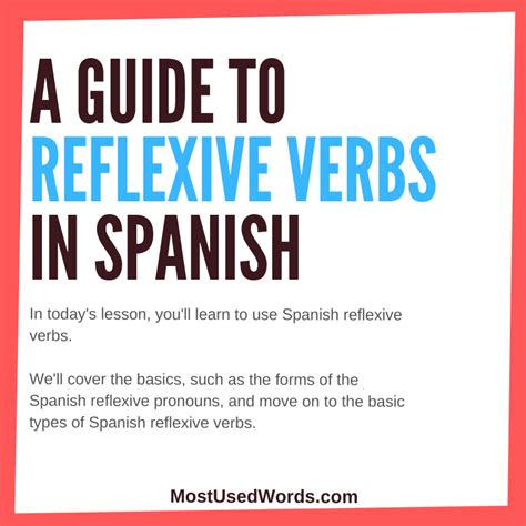 List Of Reflexive Verbs In Spanish Top