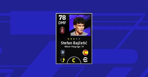 Stefan Bajčetić eFootball 2022 Stats