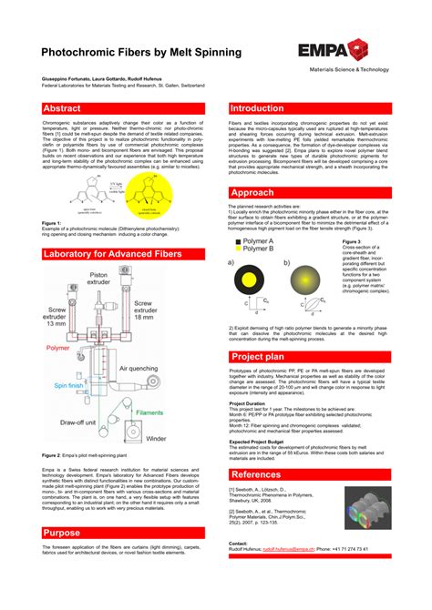 PDF Photochromic Fibers By Melt Spinning