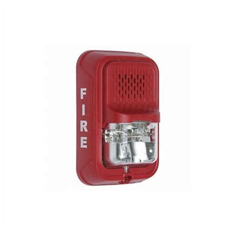 System Sensor Compact Horn Strobe,Horn Strobe,Red P2GRL, 1 - Fred Meyer