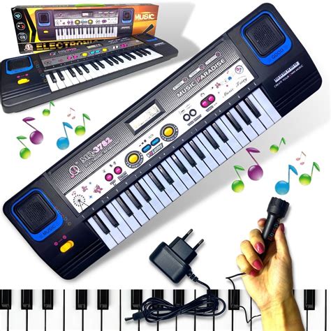 Teclado Piano Eletrônico 37 Teclas Microfone Infantil Shopee Brasil