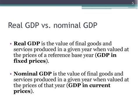 Gdp Measurement And National Accounts Online Presentation