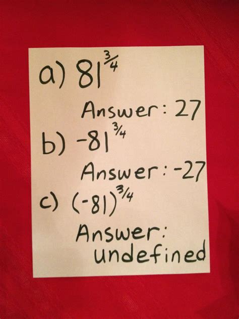 Rational Exponents