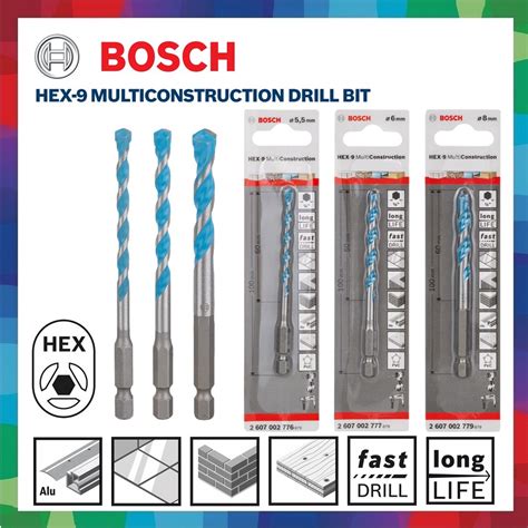 Bosch Hex Multi Construction Drill Bit Mm Mm Mm Cyl Multi