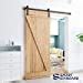 Smartstandard Ft Heavy Duty Sturdy Sliding Barn Door Hardware Kit