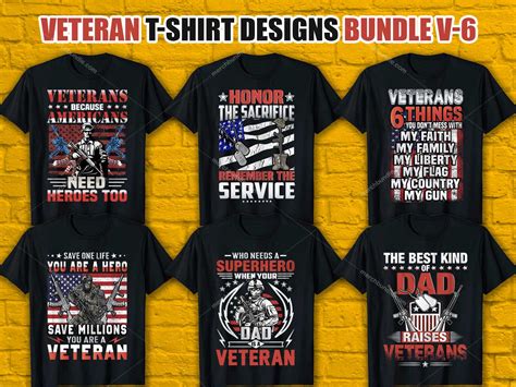 Veteran Day T Shirt Design Bundle Veteran Vector T Shirt Design