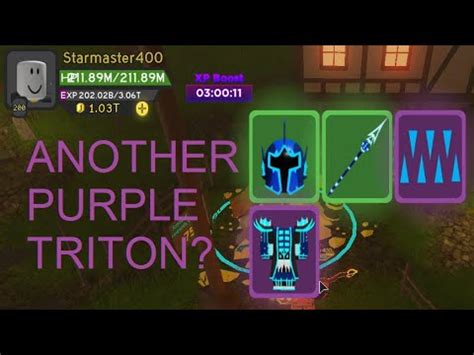 Roblox Dungeon Quest Another Purple Triton In Daily Youtube