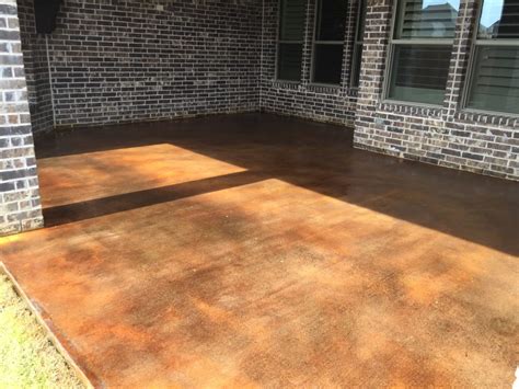 Acid Stained Concrete Patio Prosper Tx Esr Decorative Concrete Experts