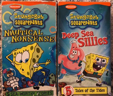 Nickelodeon Vhs Spongebob Squarepants Deepsea Sillies And Nautical