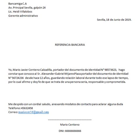 Introducir Imagen Carta De Referencia Bancaria Modelo Abzlocal Mx