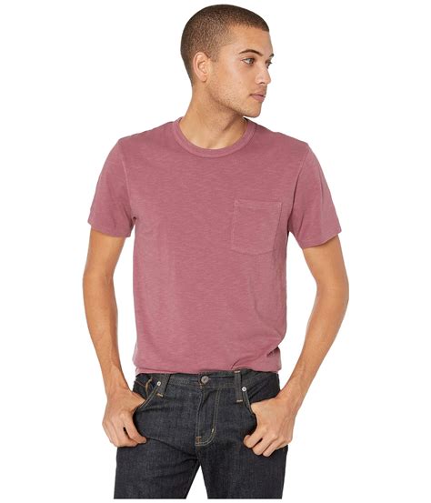 J Crew Garment Dyed Slub Cotton Crewneck T Shirt In Red For Men Lyst