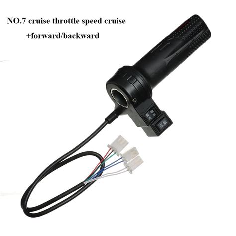 Black 12V 24V Universal Twist Throttles E Bike Twist Throttle Cycling