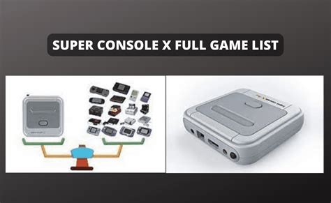 Super Console X Full Game List Explosion Of Fun