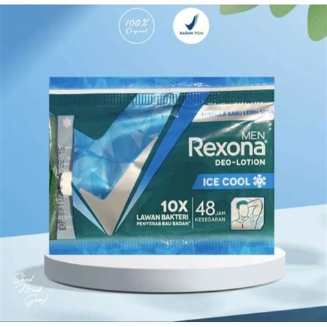 Jual Rexona Men Deolotion Ice Cool Sachet Gr Renceng Isi Pcs