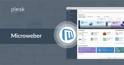 Microweber Extension Plesk