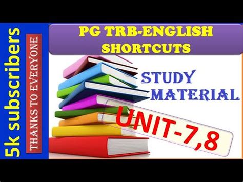 Pg Trb English Shortcuts Unit Kalvisaral Teaching Technology