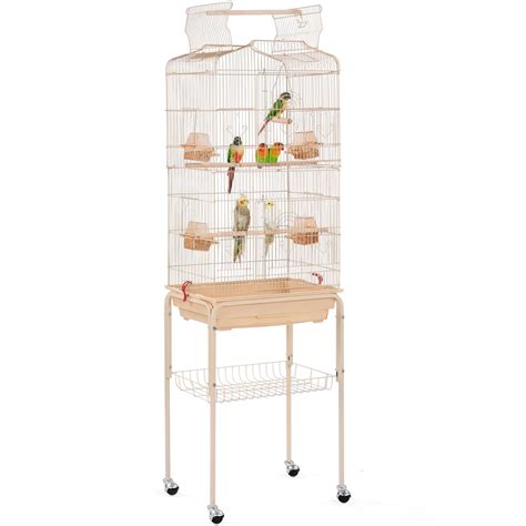 Buy Yaheetech H Open Top Metal Medium Small Parrot Parakeet Bird