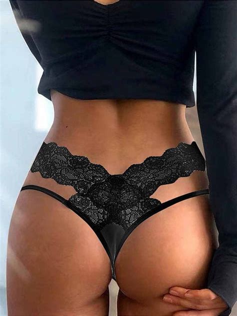 Lingerie Sexy Pour Femme Culotte Couleur Pure Mode Chaude Saint