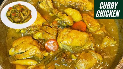 Authentic Jamaican Curry Chicken Recipe Caribbean Style Curry Chicken Youtube