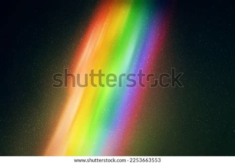 Rainbow Aurora Borealis Night Starry Sky Stock Vector (Royalty Free ...