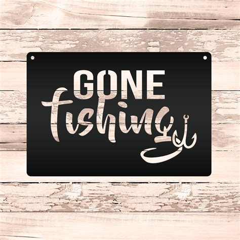 Gone Fishing Sign Svg 106 Best Free Svg File