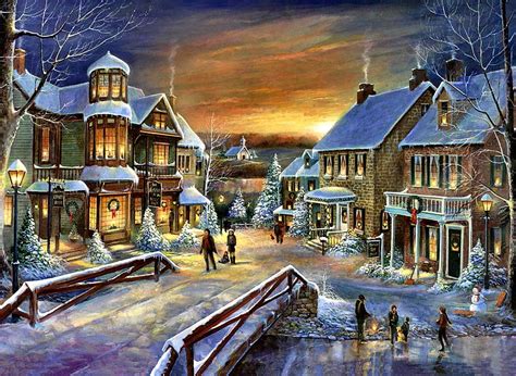 Winter Village Drawing - Drawing.rjuuc.edu.np