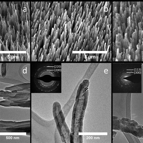 A B C SEM Images Of Vertically Aligned Alumina Nanowire Arrays With