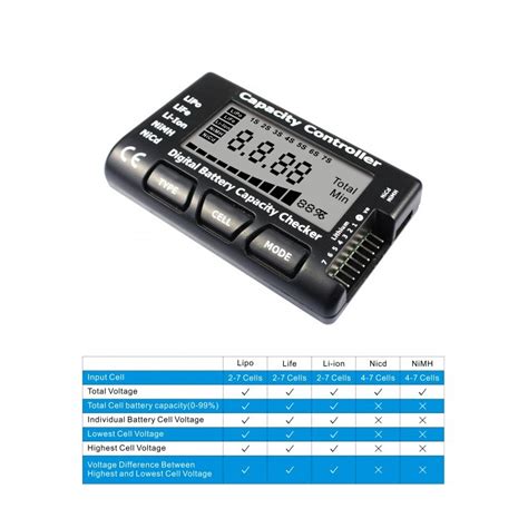 Testeur De Batterie Capacity Controller Cellmeter