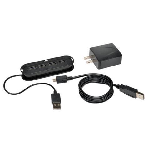 Tripp Lite 4 Port Usb 20 Ultra Mini Compact Hub With Power Adapter