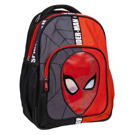 Mochila Escolar Cm Adap Trolley Spiderman Red And Black Loja Da Crian A