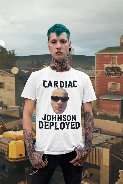 Jynxzi Cardiac Johnson Deployed With Glasses T Shirt Funny Jynxzi Best Tshirt In A Premium