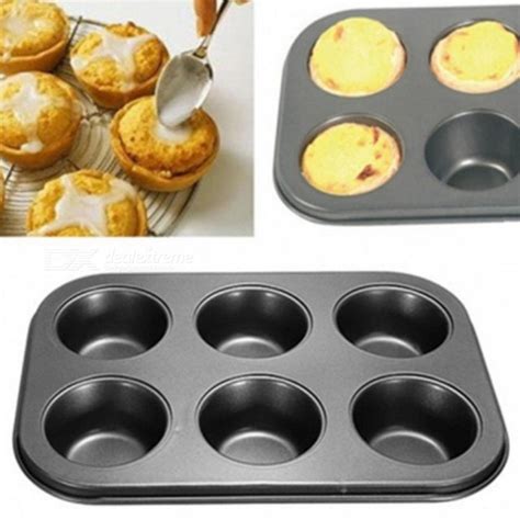 6 Holes 12 Holes Non Stick Baking Cake Molds Form Mini Muffin Cookie